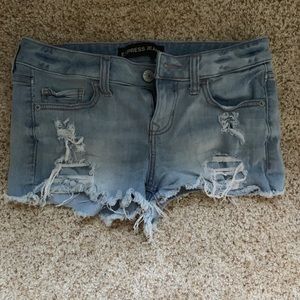 Express jean shorts
